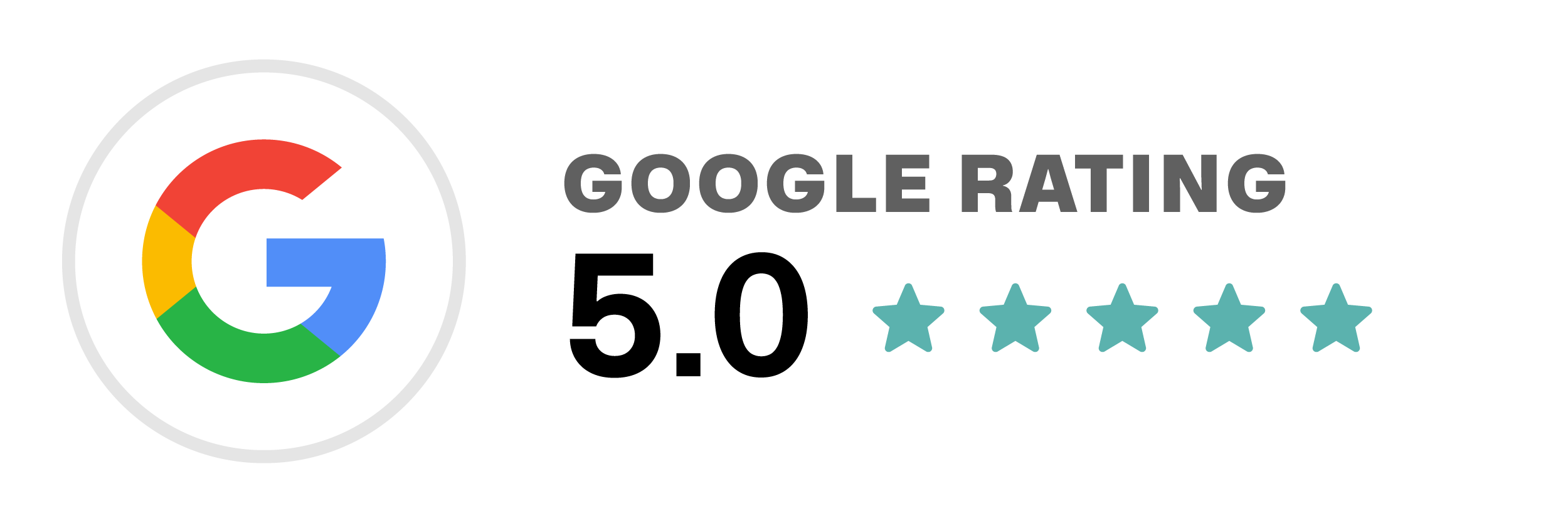 Google Rating 5.0 stars