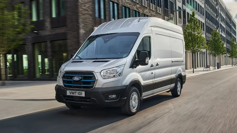Ford E-Transit Custom electric van, a medium electric van available in the UK with up to 236 miles WLTP range - brumble.co.uk