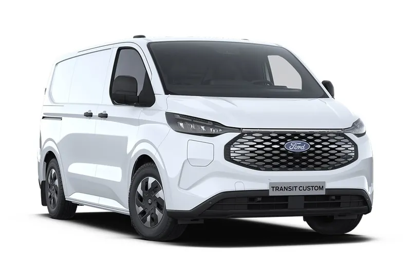 Ford E-Transit electric van, a large electric van available in the UK with up to 196 miles WLTP range - brumble.co.uk